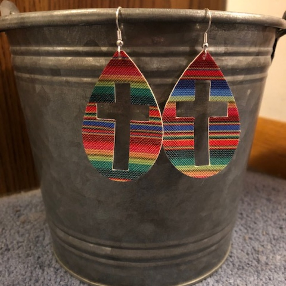 Faux Leather Earrings